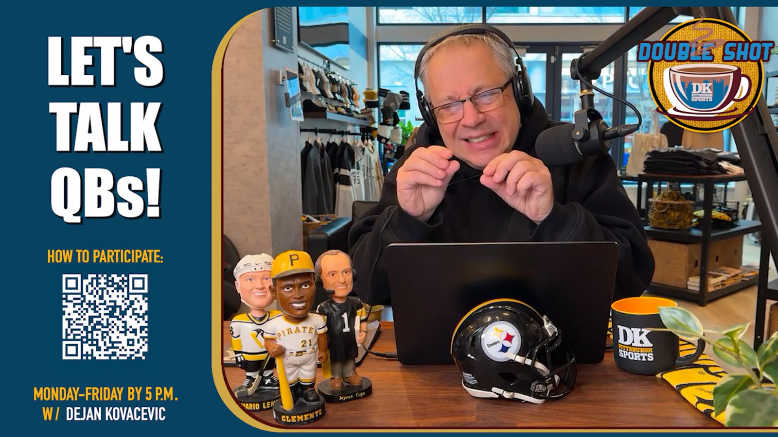 DK's Double Shot of Steelers: Let's talk QBs! taken in Downtown (Videos)